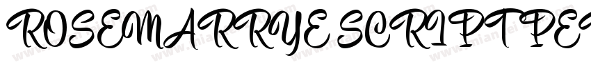 ROSEMARRYE SCRIPT PERSONAL USE Ital字体转换